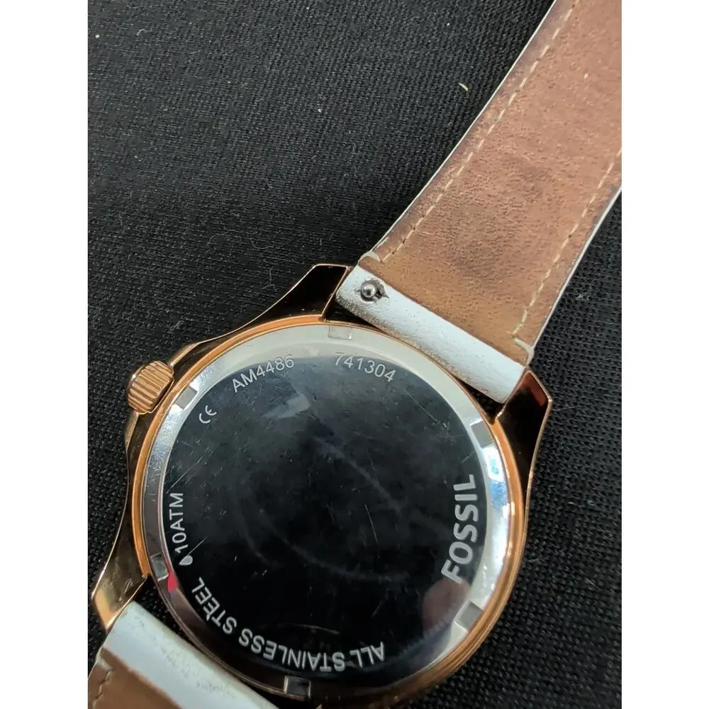 Women's Fossil Cecile AM4486 40mm Dial New Battery Runs Perfect 7.25
